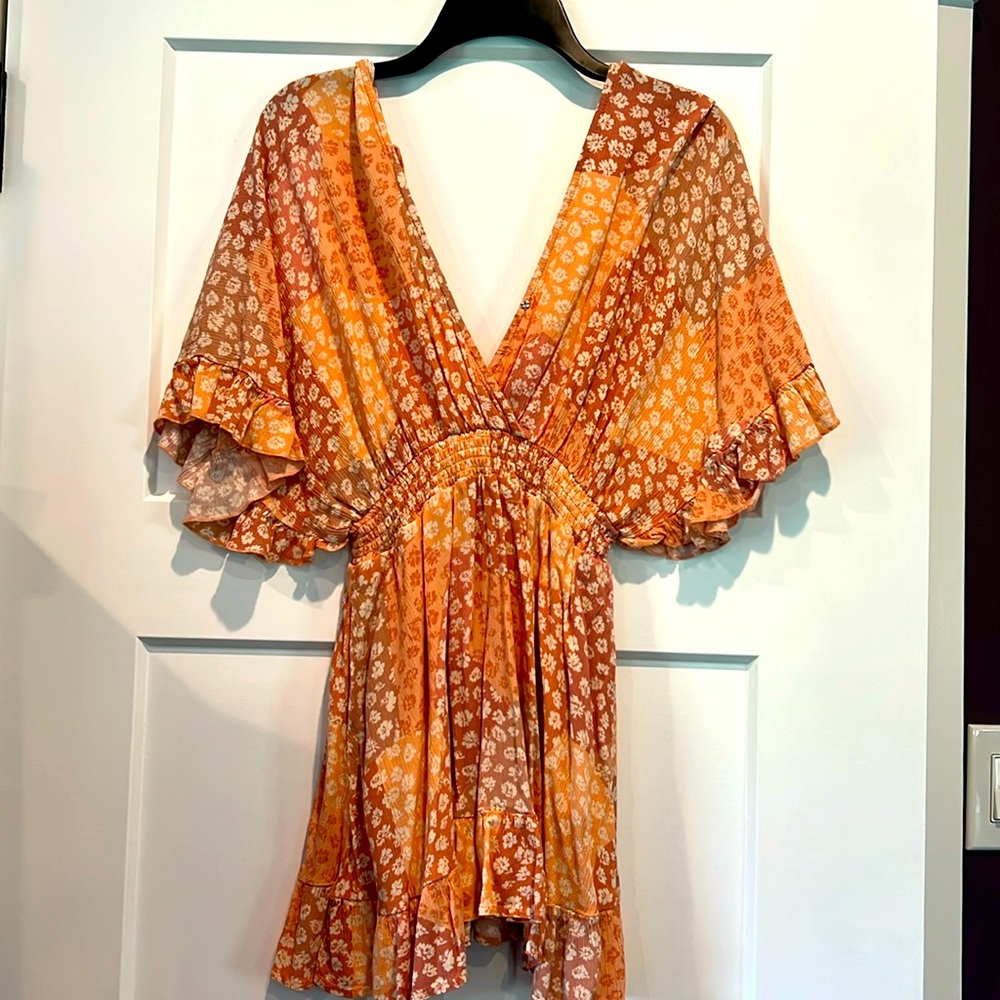 Promesa summer flutter sleeve floral summer dress